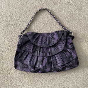 Purple & black purse